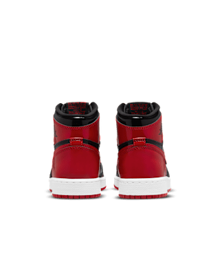 【NIKE公式】ジュニア エア ジョーダン 1 'Patent Bred' (575441-063 / AJ 1 RETRO HIGH OG GS)