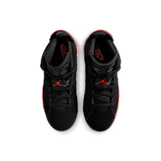 Little Kids' Jordan 6 Retro 'Infrared Salesman' Black and Light Crimson (IQ1277-001)