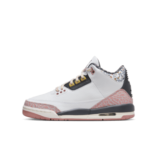 Fecha de lanzamiento del Air Jordan 3 "Vintage Floral" para niños grandes (441140-100)