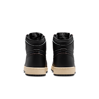Big Kid's Air Jordan 1 High OG 'Black and Muslin' (FD1437-002)