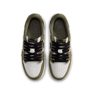 Big Kids' Air Jordan 1 Low 'Medium Olive and Summit White' Release Date