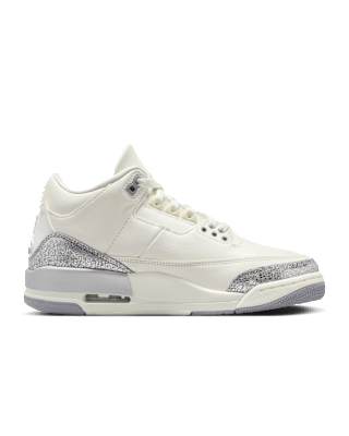 Fecha de lanzamiento de los Air Jordan 3 Retro "Sail and Cement Grey" para mujer (CK9246-100)