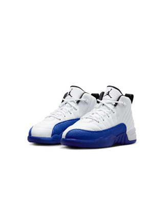 Little Kids' Jordan 12 'White & Game Royal' (151186-140)
