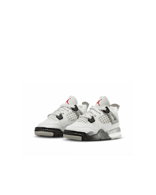 IB4388-100 Toddler Jordan 4 'White Cement'