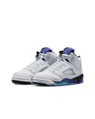 Big Kids' Air Jordan 5 'Grape' (HQ7980-100)