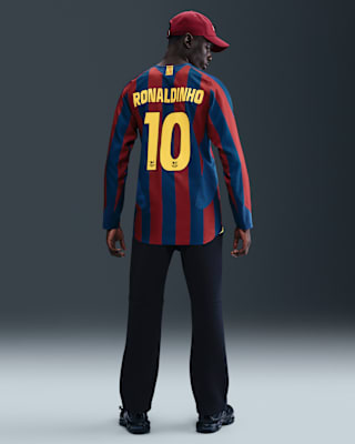 Ronaldinho FC Barcelona 2005/06 Reissue Men's Nike Soccer Replica Long-Sleeve Jersey Release Date