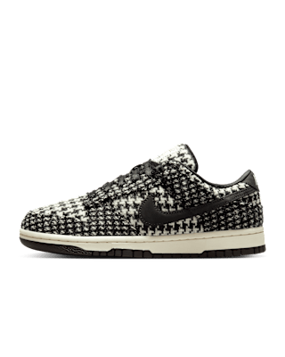 วันเปิดตัว Dunk Low x Harris Tweed® "Black and Phantom" ผู้หญิง (HM4743-100)