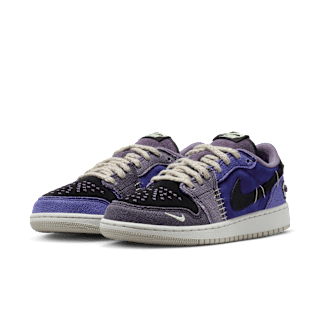 IH2725-500 Big Kids' jordan 1 Low 'Regency Purple and Dark Raisin'