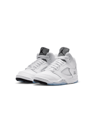 Little Kids' Jordan 5 Retro 'White and Metallic Silver' Release Date