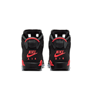 Big Kids' Air Jordan 6 Retro 'Infrared Salesman' Black and Light Crimson (IQ1275-001)
