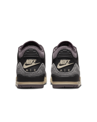 วันเปิดตัว Air Jordan 3 x A Ma Maniére "Black and Flat Pewter" ผู้หญิง (FZ4811-001)