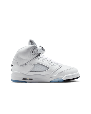 Big Kids' Jordan 5 Retro 'White and Metallic Silver' Release Date