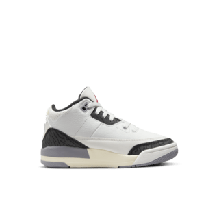 วันเปิดตัว Air Jordan 3 Retro "Cement Grey" เด็กเล็ก (DM0966-106)