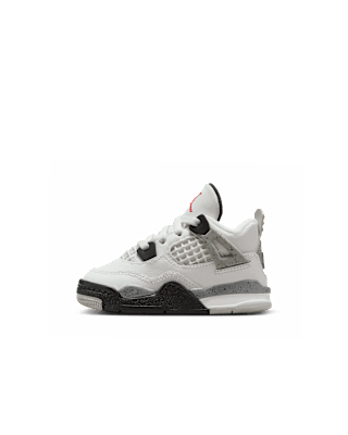 IB4388-100 Toddler Jordan 4 'White Cement'