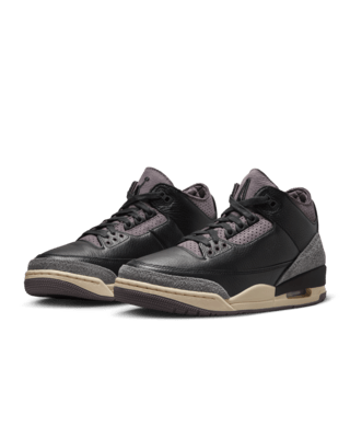 Women's Air Jordan 3 x A Ma Maniére 'Black and Flat Pewter' Release Date