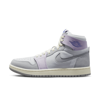 วันเปิดตัว Air Jordan 1 Zoom Air Comfort 2 "Light Smoke Grey and Barely Grape" ผู้หญิง (DV1305-005)