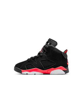 조던 6 레트로 "Infrared Salesman" (Little Kids) 'Black and Light Crimson'(IQ1277-001) 출시일