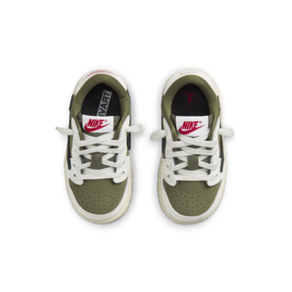 วันเปิดตัว Jordan 1 Low x Travis Scott "Reverse Olive" เด็กวัยหัดเดิน (DO5441-200)