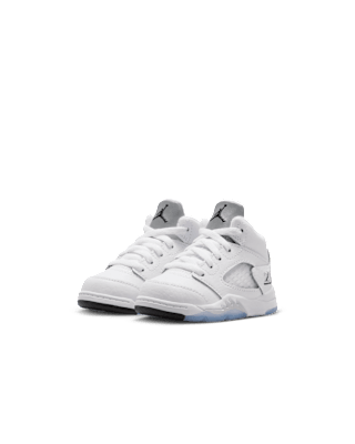 Toddler Jordan 5 Retro 'White and Metallic Silver' Release Date
