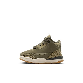 Toddler Jordan 3 'Medium Olive' (DM0968-202)