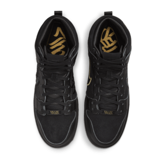 SB Dunk High x FAUST 'Black and Metallic Gold' (DH7755-001) Release Date