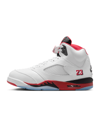 【NIKE公式】エア ジョーダン 5 'Fire Red "Black Tongue"' (HQ7978-101 / AIR JORDAN 5 RETRO OG)