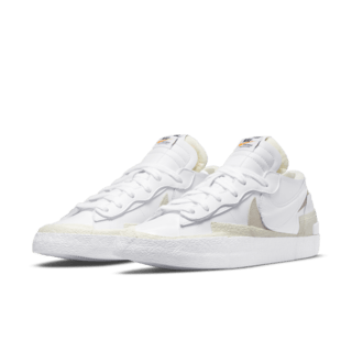 วันเปิดตัว Blazer Low x sacai “White Patent Leather” (DM6443-100)
