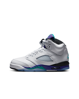 Big Kids' Air Jordan 5 'Grape' (HQ7980-100)