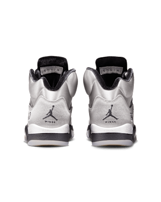 Women's Air Jordan 5 "Wings" 'Medium Grey and Metallic Silver' (IO2038-001) Release Date