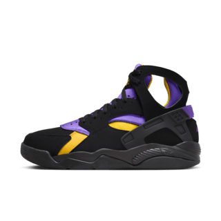 Fecha de lanzamiento del Air Flight Huarache "Black and Varsity Purple" (FD0188-001)