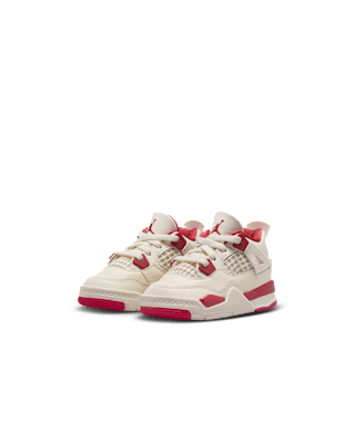 Toddler Jordan 4 'Pale Ivory and Tough Red' (HV4384-108)