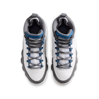Big Kids' Air Jordan 9 'Flint Grey and French Blue' (HV4574-100)