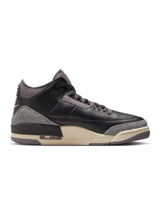 Women's Air Jordan 3 x A Ma Maniére 'Black and Flat Pewter' Release Date