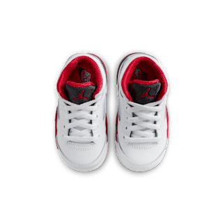Toddler Jordan 5 'Fire Red' "Black Tongue" (HQ7981-101)