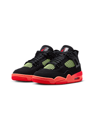 【NIKE公式】ジュニア エア ジョーダン 4 'Black and Bright Mango' (II1271-001) 発売日