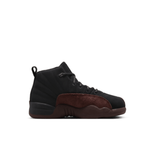 【NIKE公式】リトルキッズ ジョーダン 12 x A Ma Maniére 'Black and Burgundy Crush' (DV6989-001 / LITTLE KIDS’ JORDAN 12 X A MA MANIÉRE)