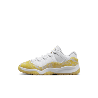 Air Jordan 11 «Yellow Snakeskin» til små barn (580522-107)