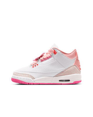 【NIKE公式】ジュニア エア ジョーダン 3 'White and Pink Bloom' (II0599-600) 発売日