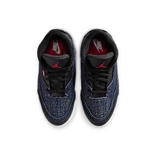 Little Kids’ Jordan 3 x Levi's® 'Indigo and Gym Red' (IQ8058-400)