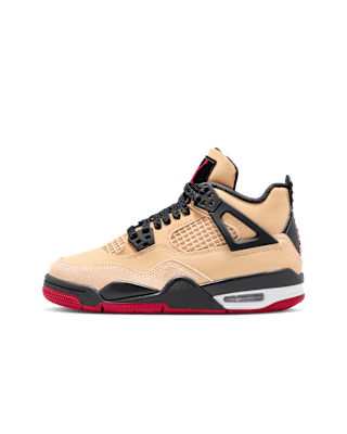 Fecha de lanzamiento del Air Jordan 4 "Sesame and Black" para niños grandes (IH2094-200)