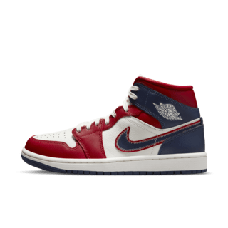 วันเปิดตัว Air Jordan 1 Mid SE ผู้หญิง 'Gym Red and Midnight Navy' (DQ7648-600)