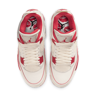 Women's Air Jordan 4 'Pale Ivory and Tough Red' (HV0823-108)