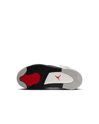 IB4388-100 Little Kids' Jordan 4 'White Cement'