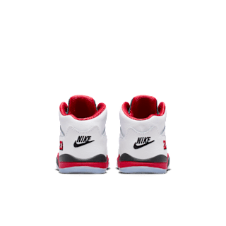 Toddler Jordan 5 'Fire Red' "Black Tongue" (HQ7981-101)