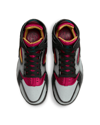 Fecha de lanzamiento del Air Flight Huarache "Light Smoke Grey and Noble Red" (FD0189-001)