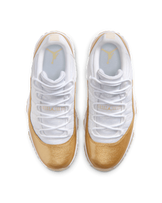 【NIKE公式】レディース エア ジョーダン 11 LOW "Mother's Day" 'White and Metallic Gold' (AH7860-102) 発売日