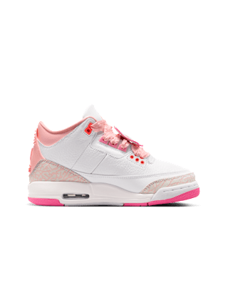 【NIKE公式】ジュニア エア ジョーダン 3 'White and Pink Bloom' (II0599-600) 発売日
