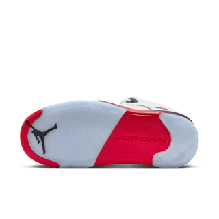 Little Kids' Jordan 5 'Fire Red' "Black Tongue" (HQ7979-101)