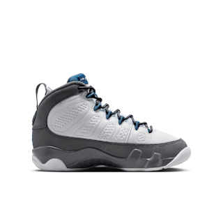 Big Kids' Air Jordan 9 'Flint Grey and French Blue' (HV4574-100)
