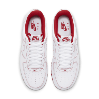 【NIKE公式】エア フォース 1 '07 ステッチ 'Radiant Red' (CV1724-100 / AF 1 '07)